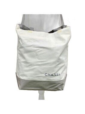 Chanel Tote Shoulder Bag Sports Line White Travel CC Logo